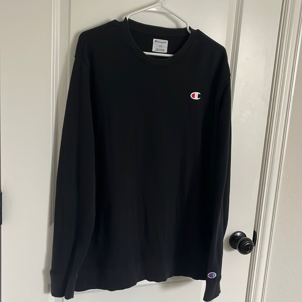 Champion Black Crewneck